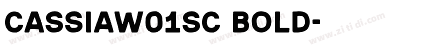 CassiaW01SC Bold字体转换
